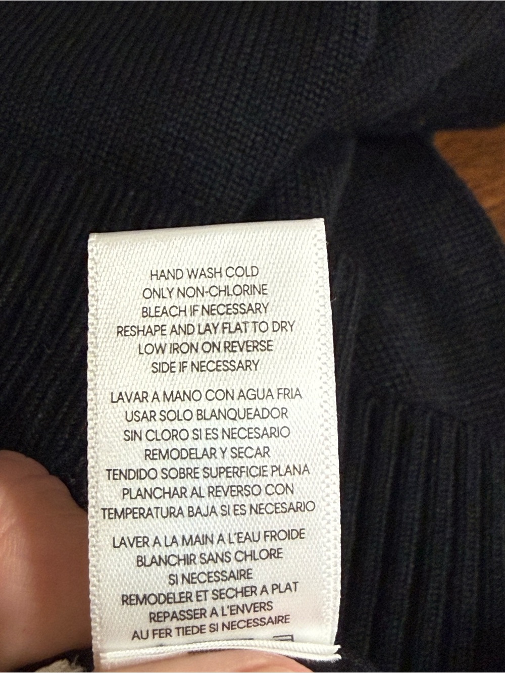 Karl Lagerfeld Black Crewneck Knit Sweater - Picture 10 of 11
